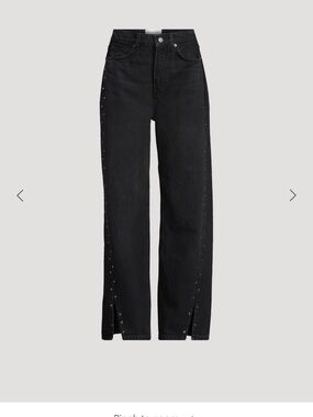 Reformation Cary Studded Jeans with Slits